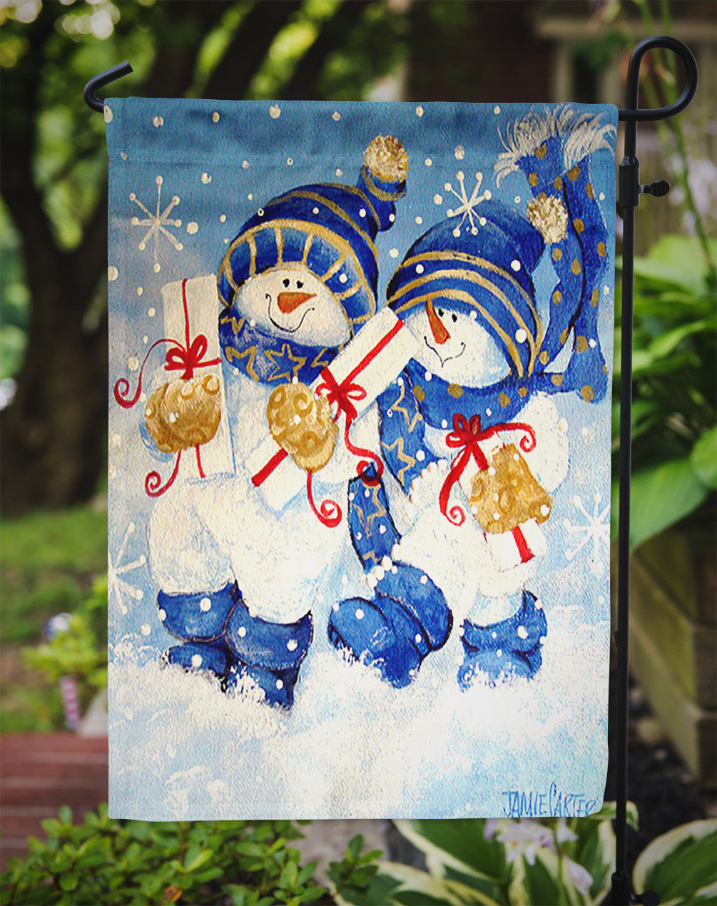 Holiday Delivery Snowman Flag Garden Size PJC1014GF  the-store.com.