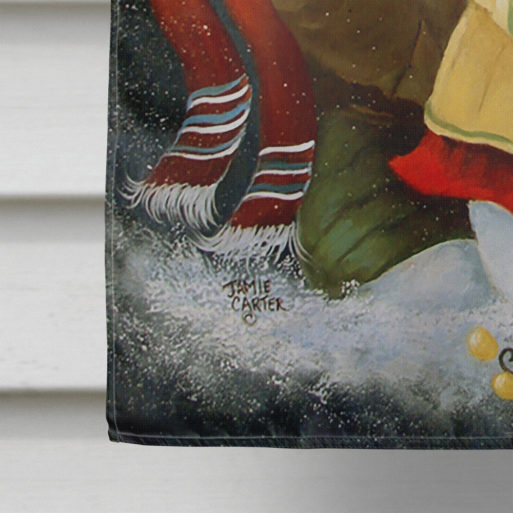 Love at Christmas Snowman Flag Canvas House Size PJC1016CHF