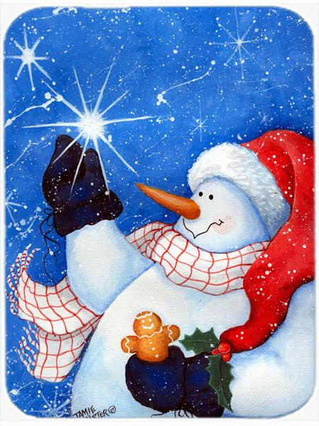 This Ones for You Snowman Glass Cutting Board Large PJC1022LCB by Caroline's Treasures