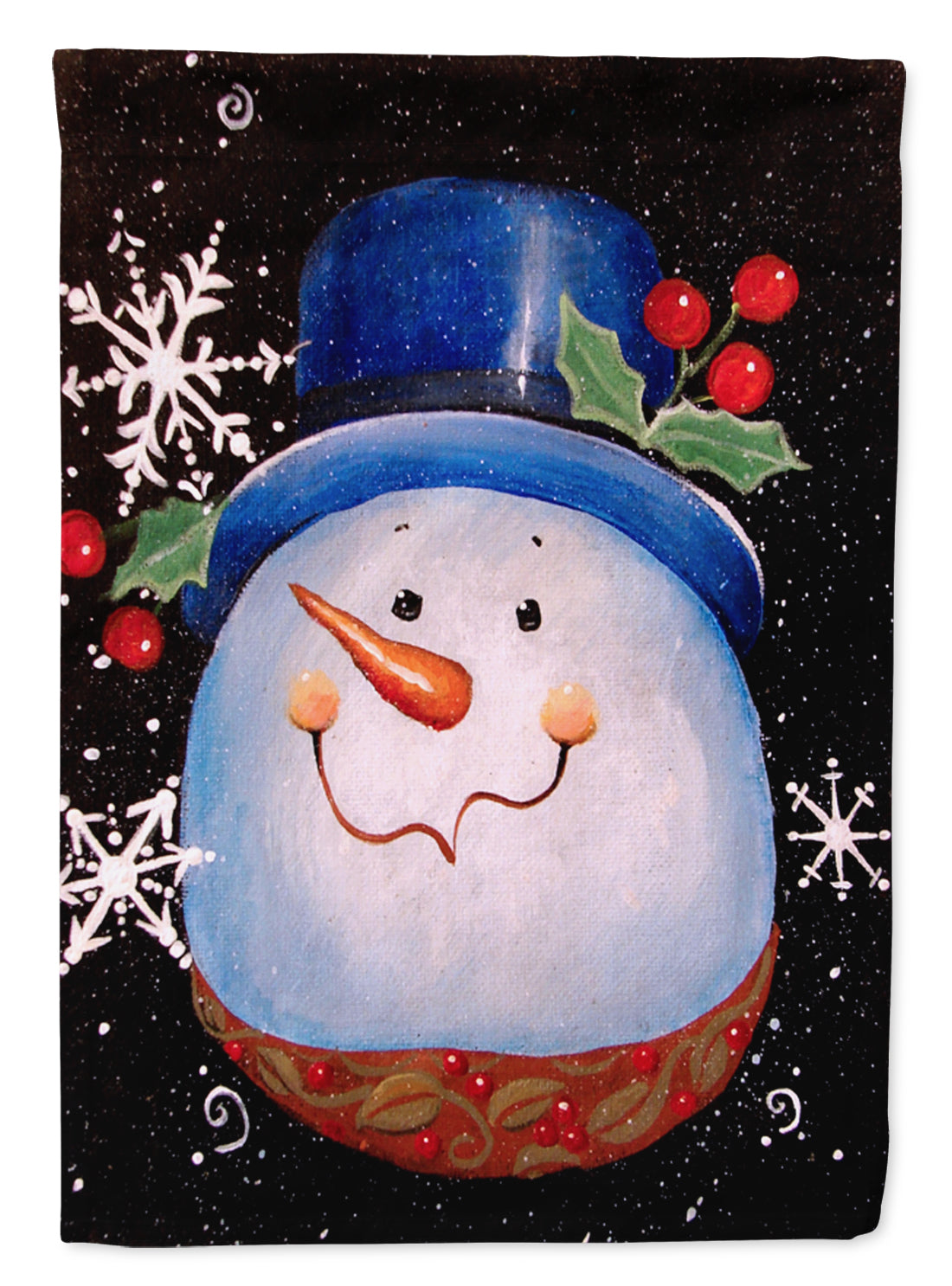 Top Hat Greetings Snowman Flag Canvas House Size PJC1023CHF