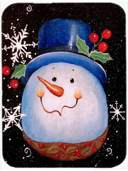 Top Hat Greetings Snowman Glass Cutting Board Large PJC1023LCB by Caroline's Treasures