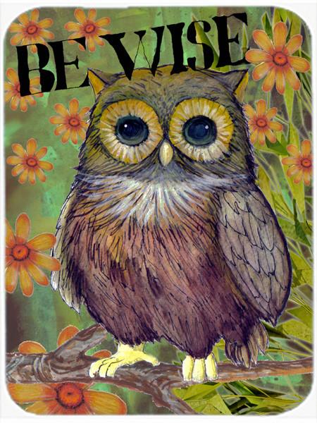Be Wise Owl Glass Cutting Board Large PJC1029LCB by Caroline's Treasures
