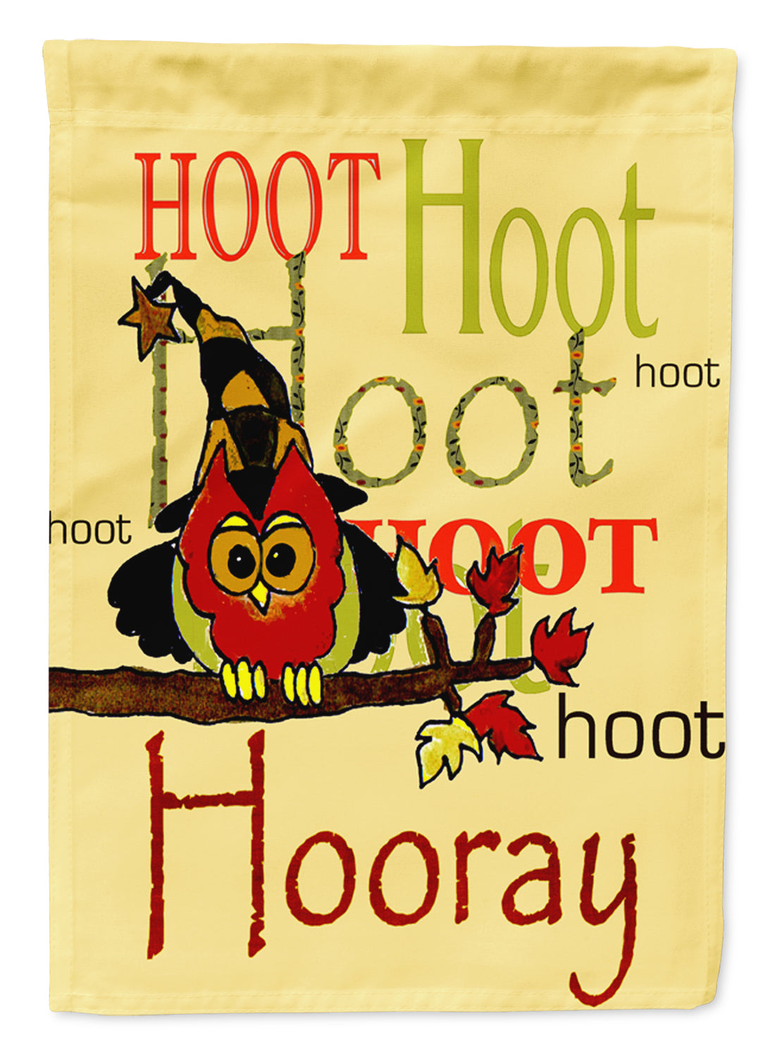 Hoot Hoot Hooray Owl Flag Canvas House Size PJC1031CHF  the-store.com.