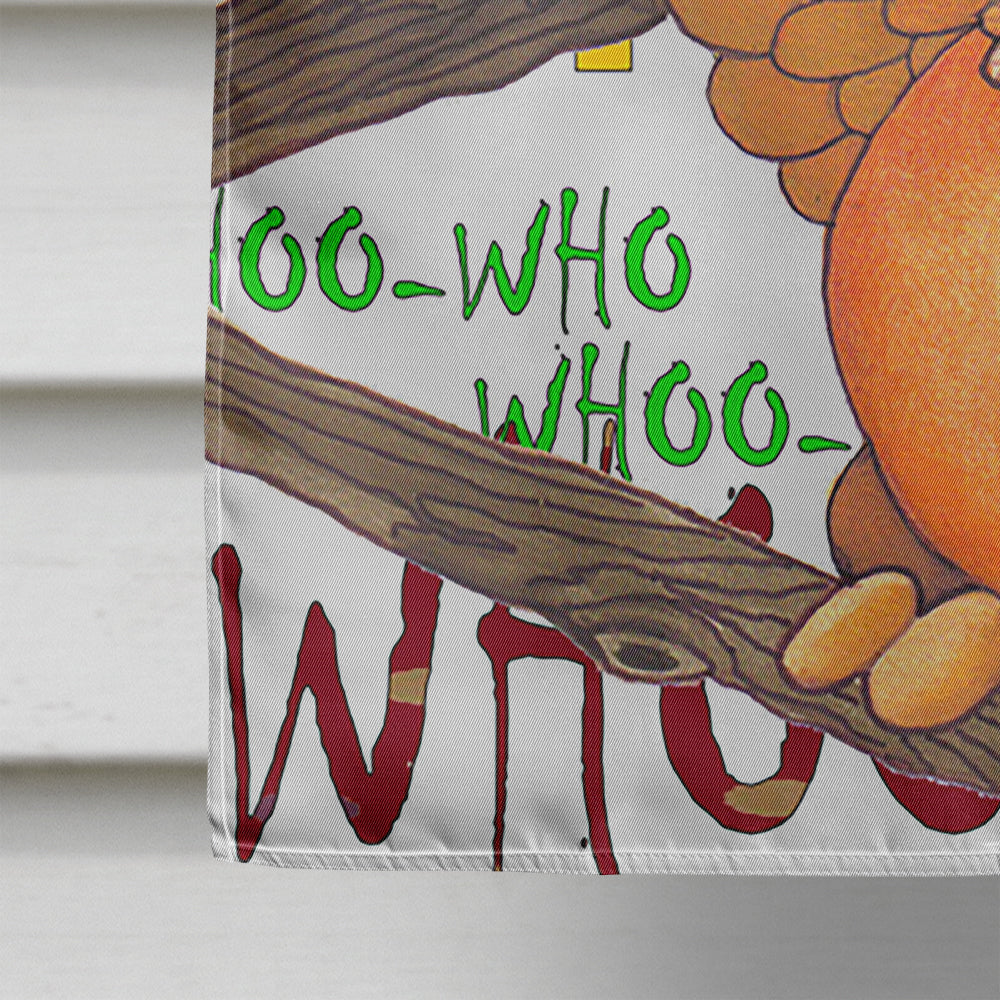 Whoo Who Owl Flag Canvas House Size PJC1032CHF  the-store.com.