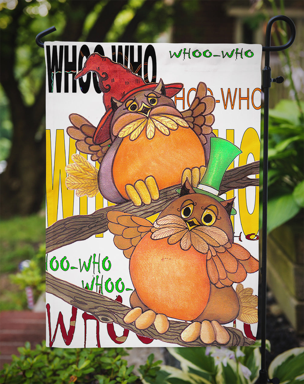 Whoo Who Owl Flag Garden Size PJC1032GF