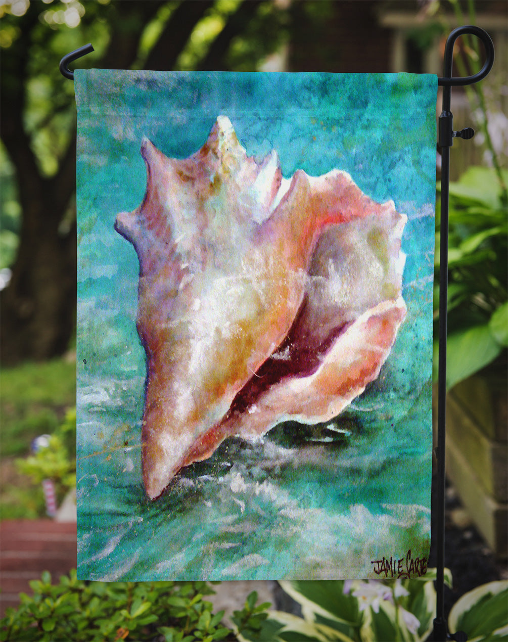 The Jewel of the Sea Shell Flag Garden Size PJC1036GF