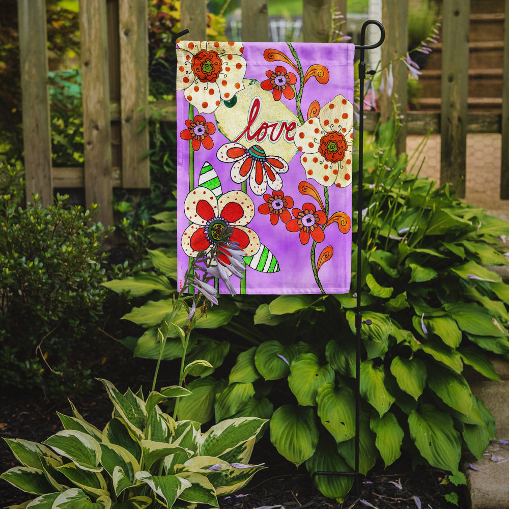 Love is Blooming Valentine's Day Flag Garden Size PJC1039GF  the-store.com.