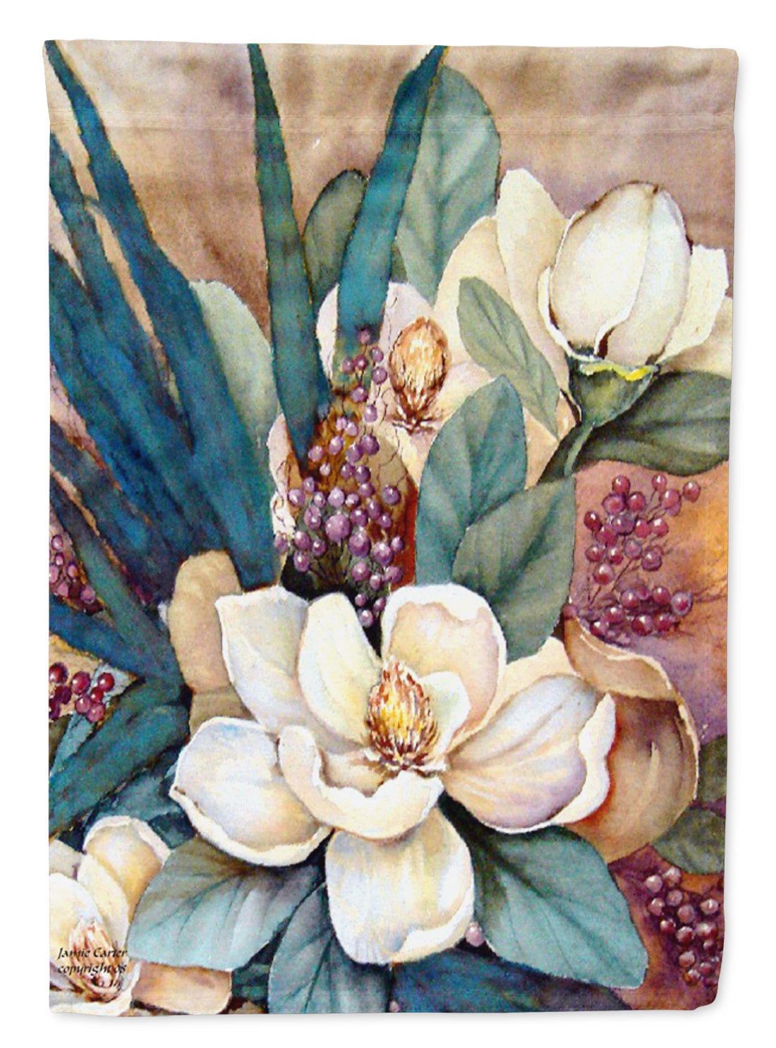 Southern Magnolias Flag Canvas House Size PJC1046CHF  the-store.com.
