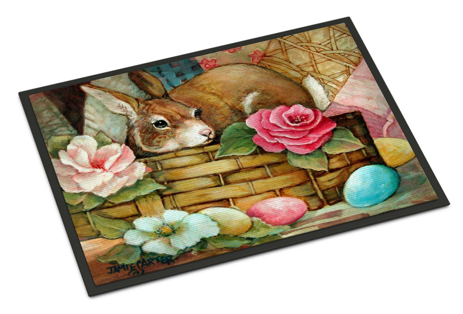 A Touch of Color Rabbit Easter Indoor or Outdoor Mat 24x36 PJC1063JMAT - the-store.com
