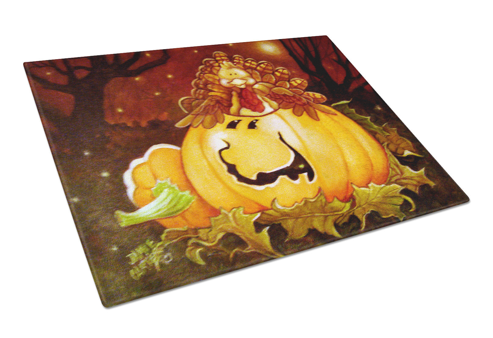 Somebody to Love Pumpkin Halloween Glass Cutting Board Large PJC1070LCB by Caroline's Treasures