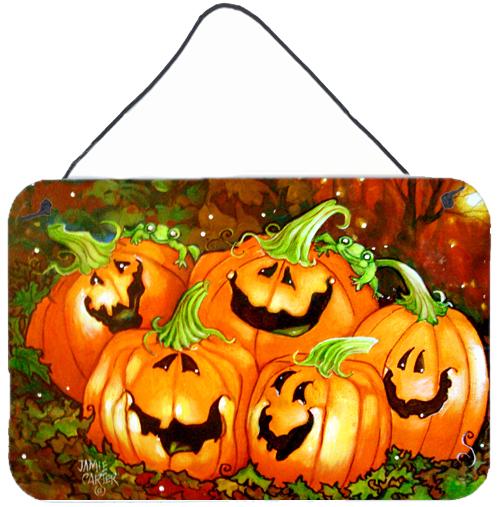 Such a Glowing Personality Pumpkin Halloween Wall or Door Hanging Prints PJC1071DS812 by Caroline's Treasures