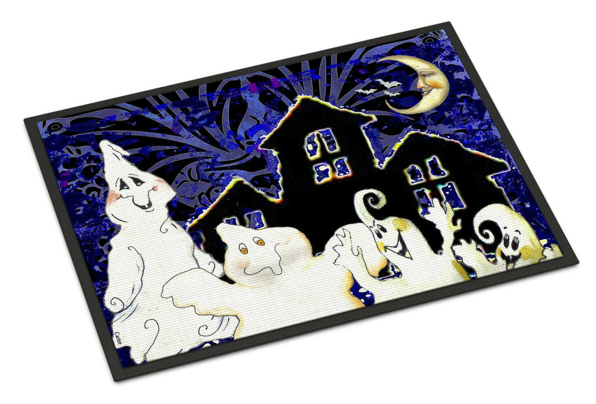The Gang&#39;s All Here Ghosts Halloween Indoor or Outdoor Mat 24x36 PJC1072JMAT - the-store.com