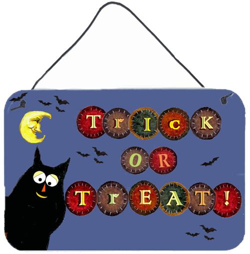 Trick or Treat Kitty Halloween Wall or Door Hanging Prints by Caroline&#39;s Treasures