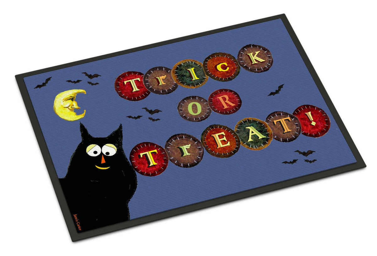 Trick or Treat Kitty Halloween Indoor or Outdoor Mat 24x36 PJC1073JMAT - the-store.com