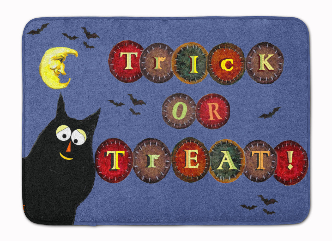 Trick or Treat Kitty Halloween Machine Washable Memory Foam Mat PJC1073RUG - the-store.com