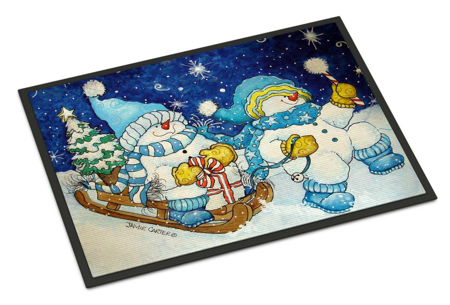 Celebrate the Season of Wonder Snowman Indoor or Outdoor Mat 18x27 PJC1077MAT - the-store.com