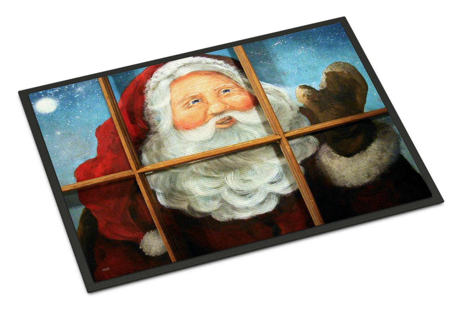 Kindly Visitor Santa Claus Christmas Indoor or Outdoor Mat 24x36 PJC1079JMAT - the-store.com