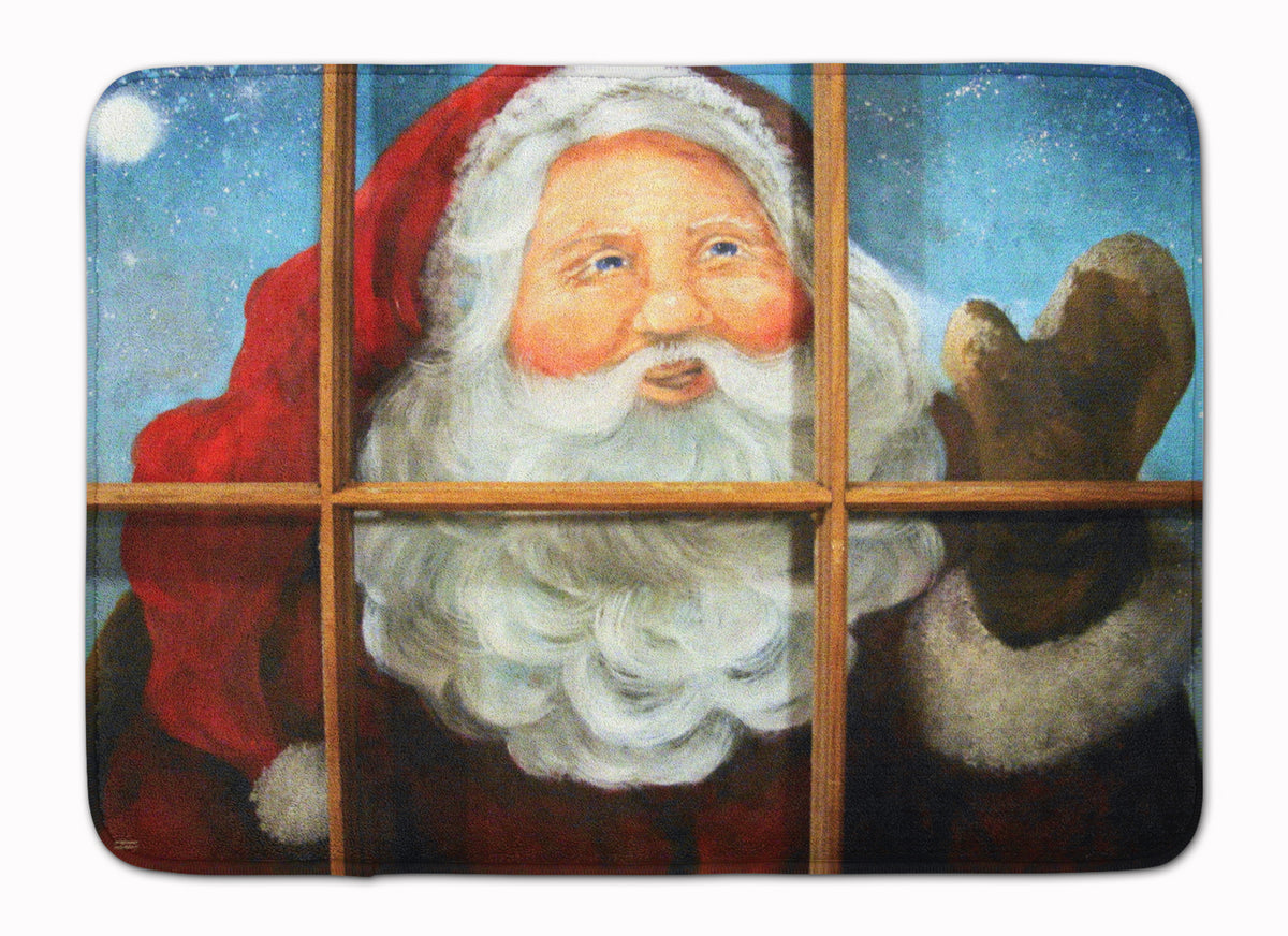 Kindly Visitor Santa Claus Christmas Machine Washable Memory Foam Mat PJC1079RUG - the-store.com