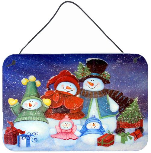 Merry Christmas From Us All Snowman Wall or Door Hanging Prints PJC1080DS812 by Caroline&#39;s Treasures