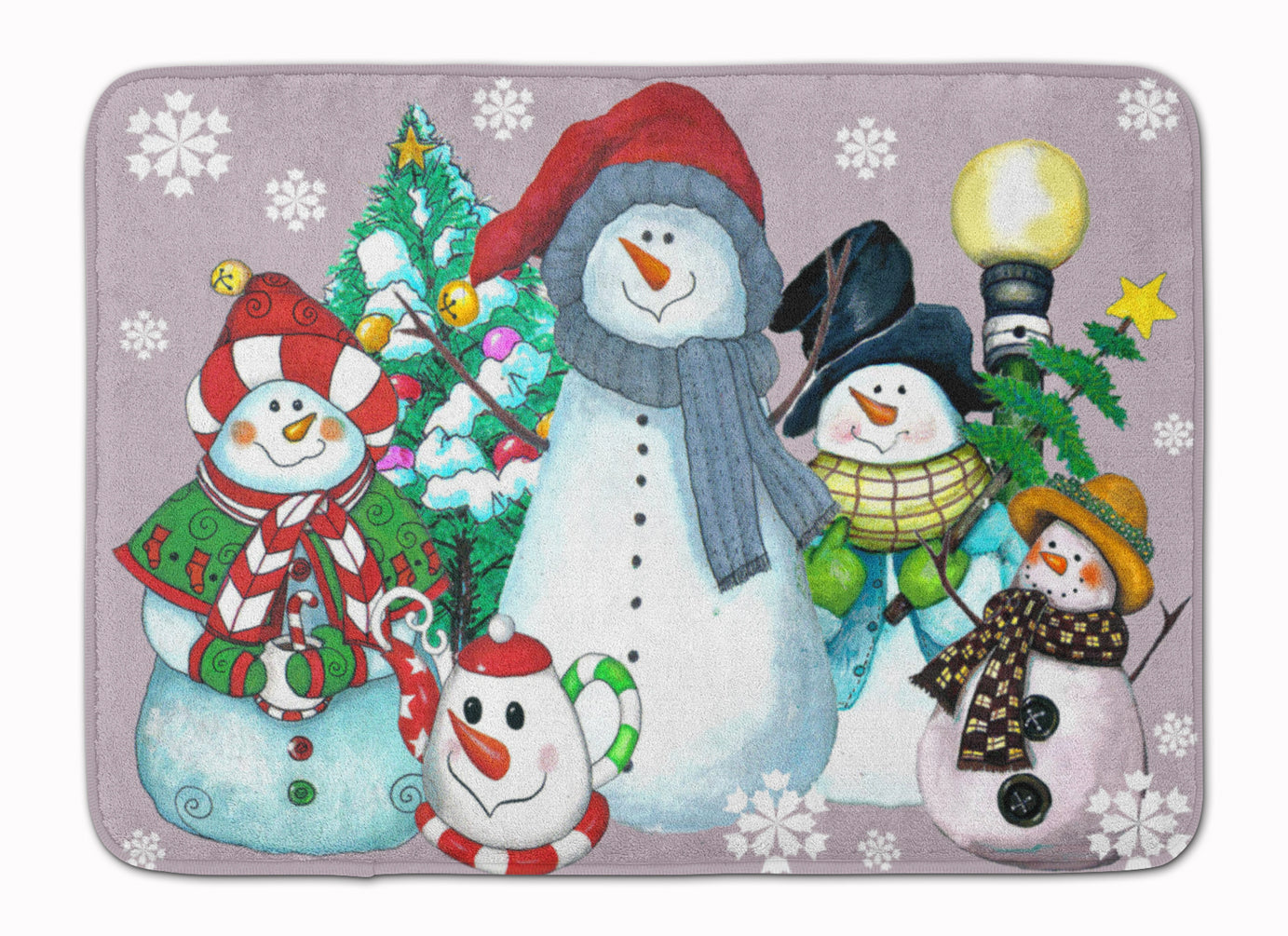 Snowman Collection For the Holidays Machine Washable Memory Foam Mat PJC1084RUG - the-store.com