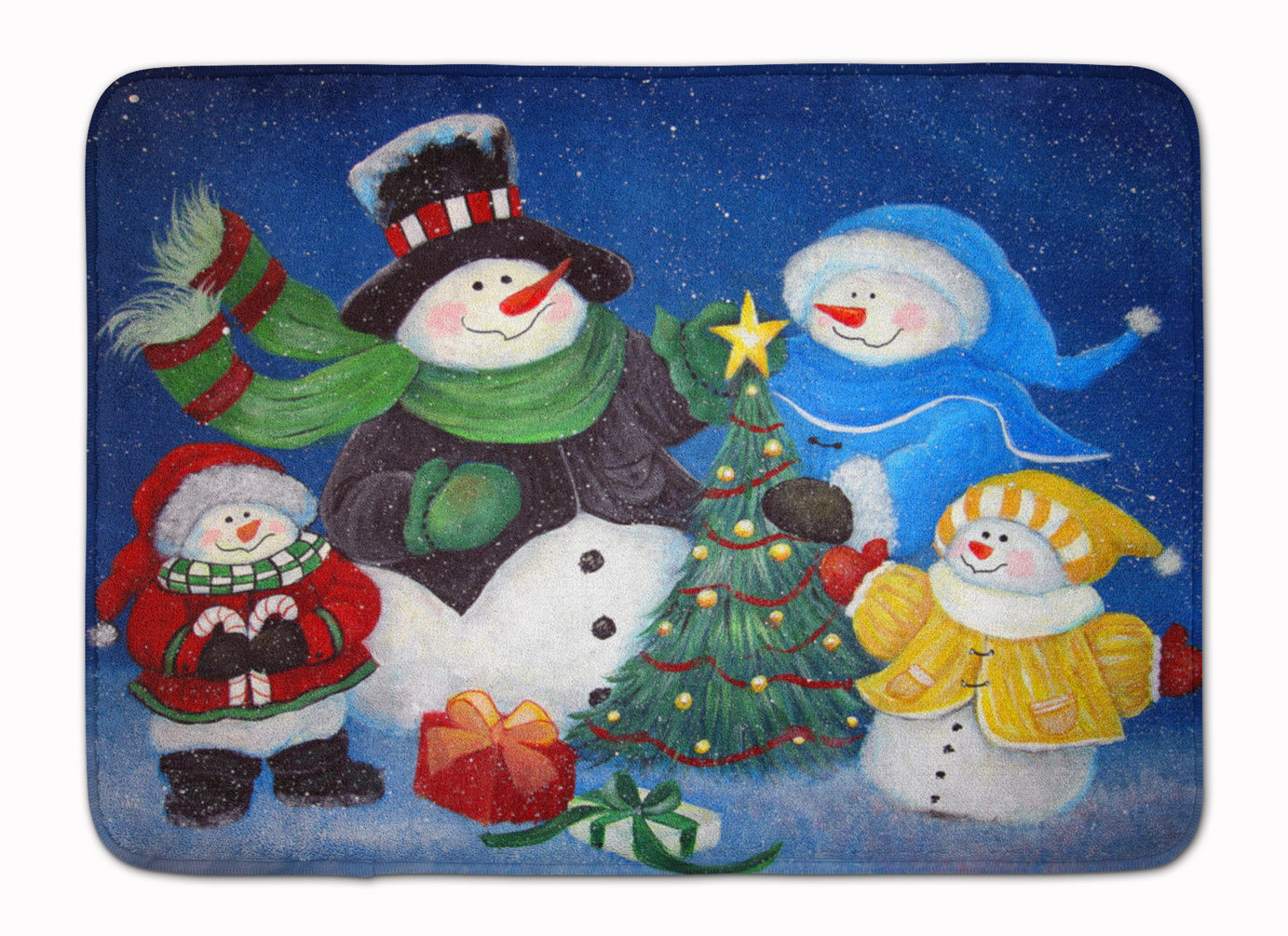 The Family Gathering Snowman Machine Washable Memory Foam Mat PJC1086RUG - the-store.com