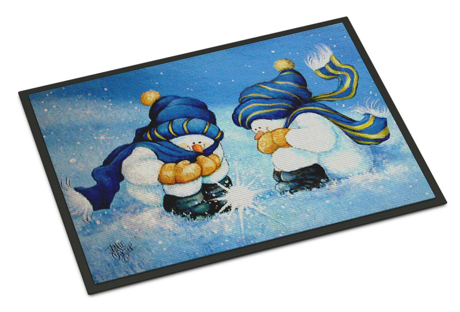 We Believe in Magic Snowman Indoor or Outdoor Mat 24x36 PJC1089JMAT - the-store.com