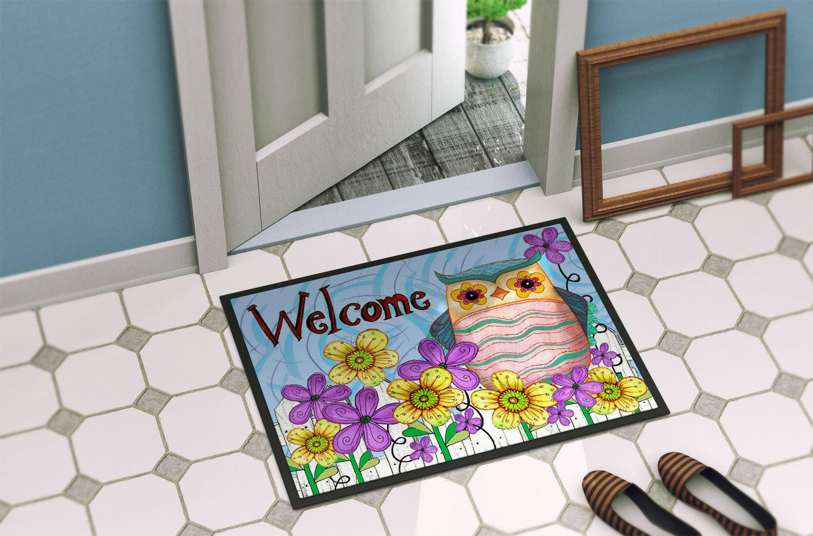 Welcome Owl Indoor or Outdoor Mat 24x36 PJC1095JMAT - the-store.com