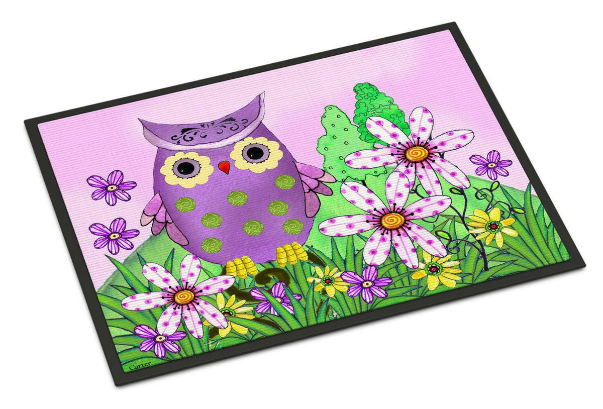 Who is Your Friend Owl Indoor or Outdoor Mat 18x27 PJC1096MAT - the-store.com