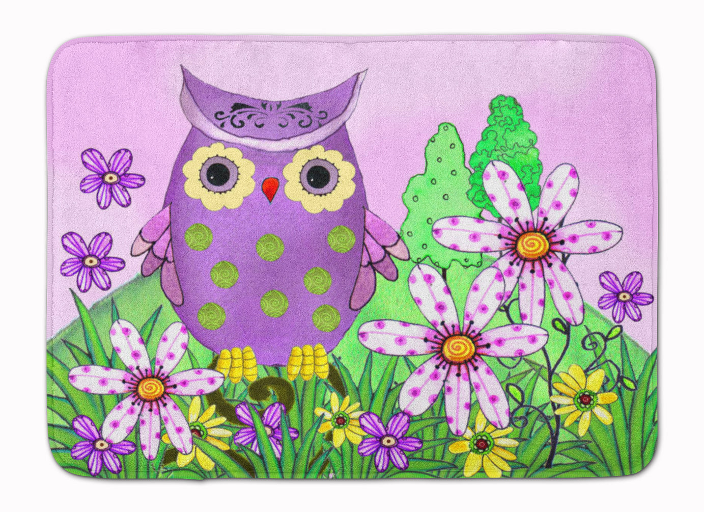 Who is Your Friend Owl Machine Washable Memory Foam Mat PJC1096RUG - the-store.com