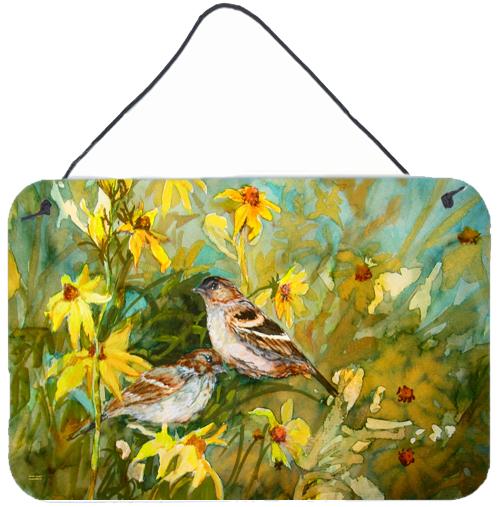 Sparrows in the Field Wall or Door Hanging Prints PJC1111DS812 by Caroline's Treasures
