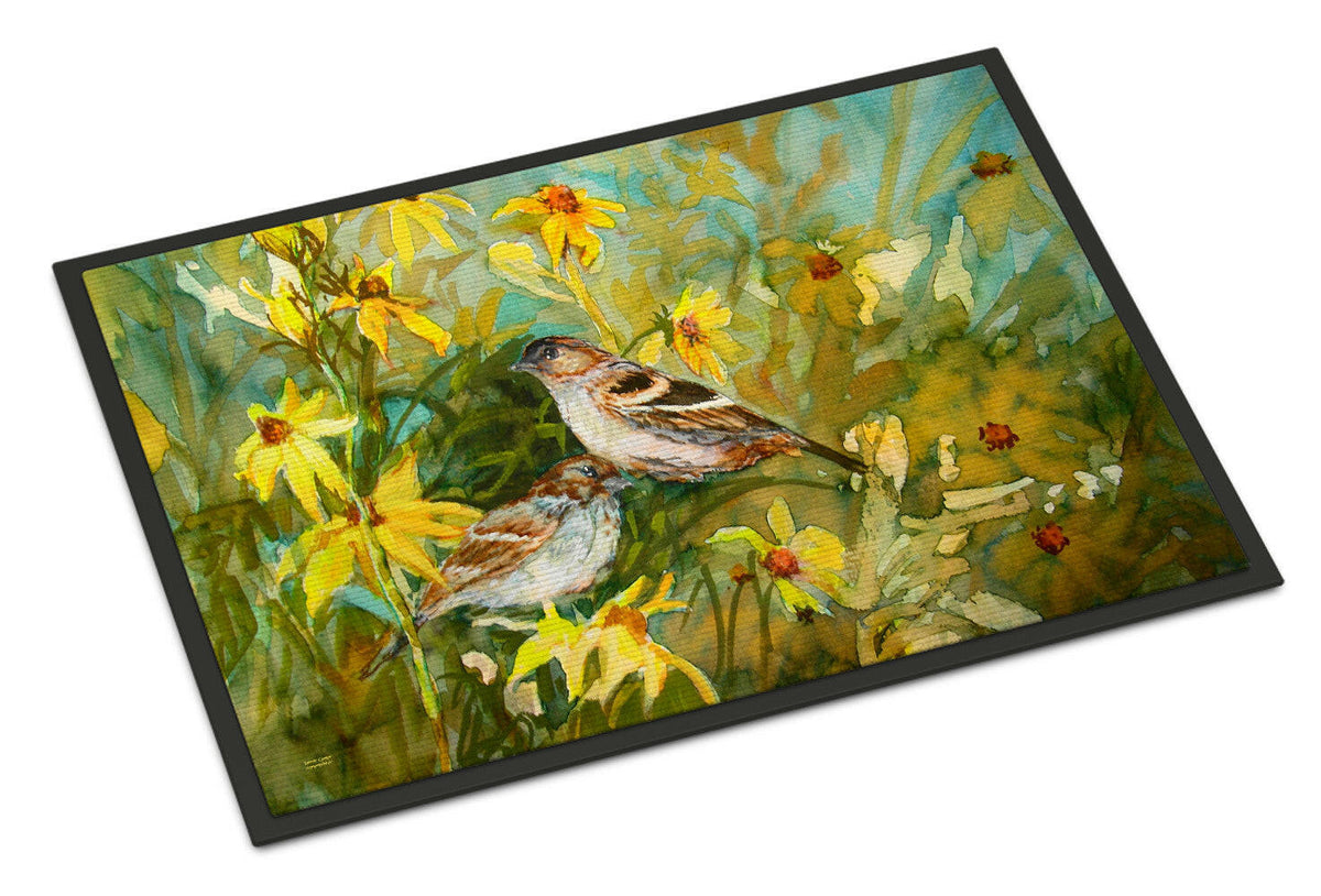 Sparrows in the Field Indoor or Outdoor Mat 24x36 PJC1111JMAT - the-store.com