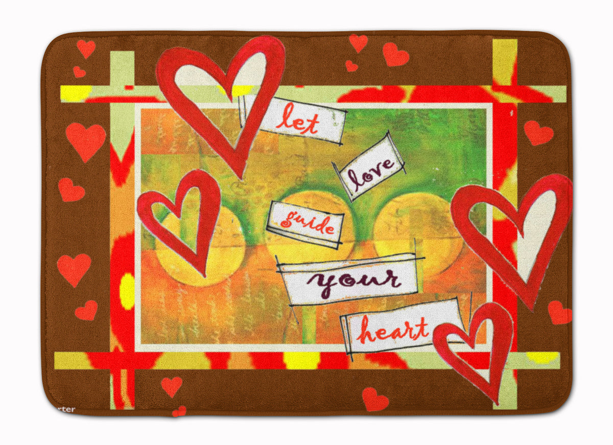 Let Love Guide Your Heart Valentine&#39;s Day Machine Washable Memory Foam Mat PJC1113RUG - the-store.com