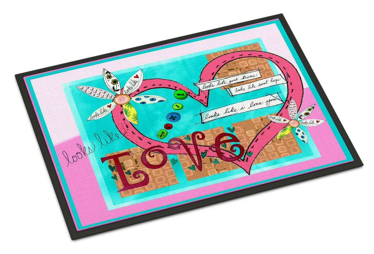 Looks Like I Love You Valentine&#39;s Day Indoor or Outdoor Mat 24x36 PJC1114JMAT - the-store.com
