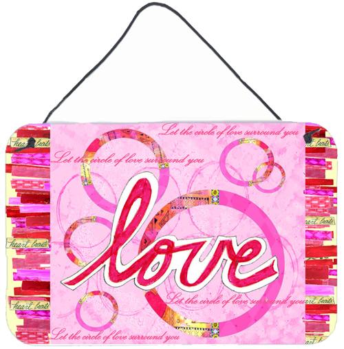 Love is a Circle Valentine&#39;s Day Wall or Door Hanging Prints by Caroline&#39;s Treasures