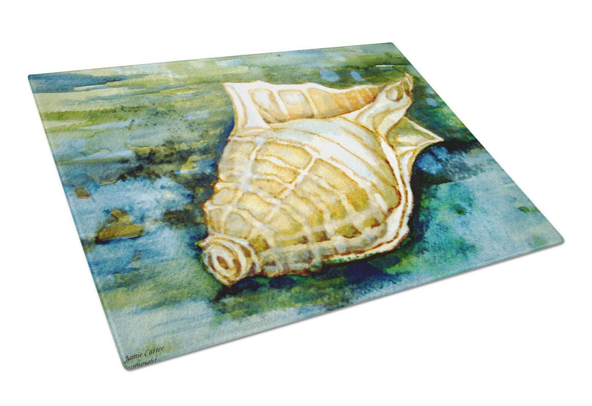Seashells Inspire Me Glass Cutting Board Large PJC1116LCB by Caroline&#39;s Treasures
