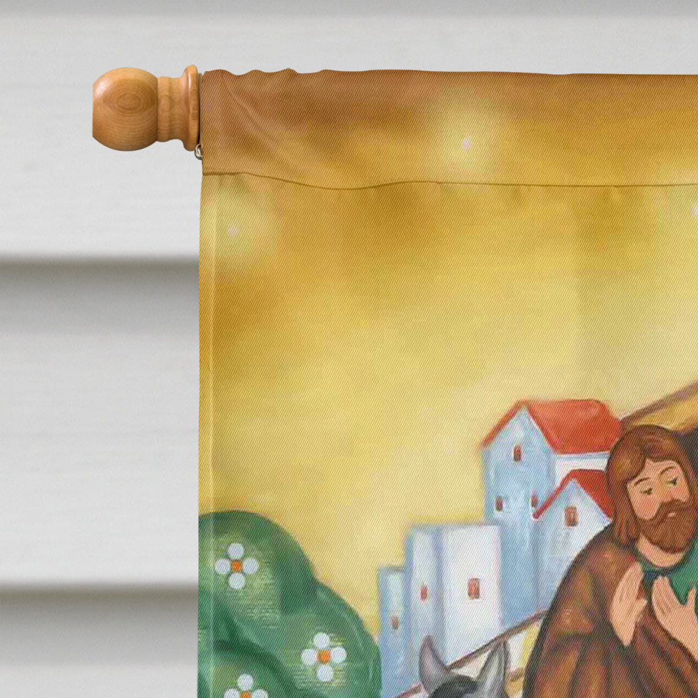 Nativity A Saviour is Born Flag Canvas House Size PJH3007CHF