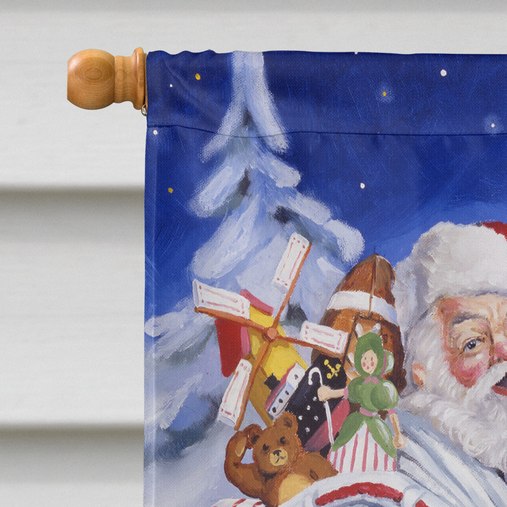 Santa Claus A Star to Guide Him Flag Canvas House Size PJH3008CHF