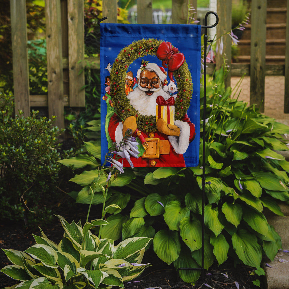 Caroline's Treasures Santa Claus African Santa Garden Flag – Decorative Outdoor Yard Flag PJH3011GF