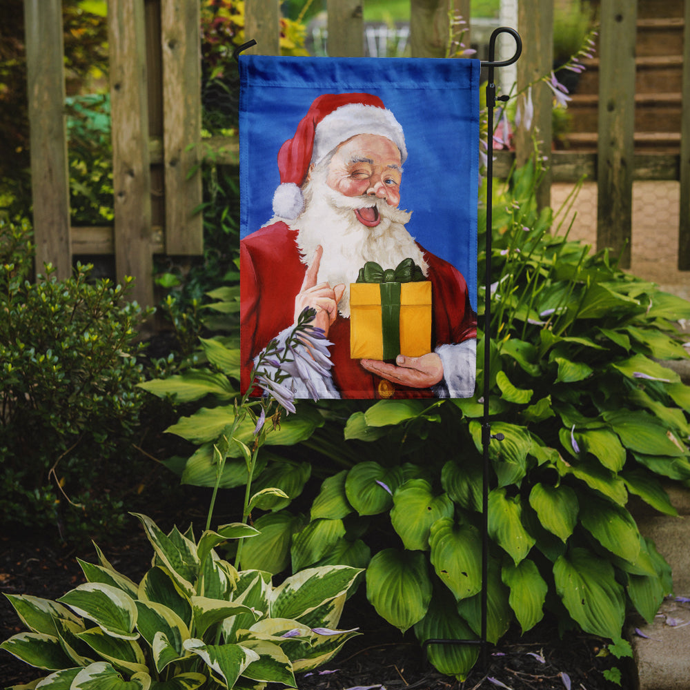 Caroline's Treasures Santa Claus Just for You Garden Flag – Decorative Outdoor Yard Flag PJH3013GF