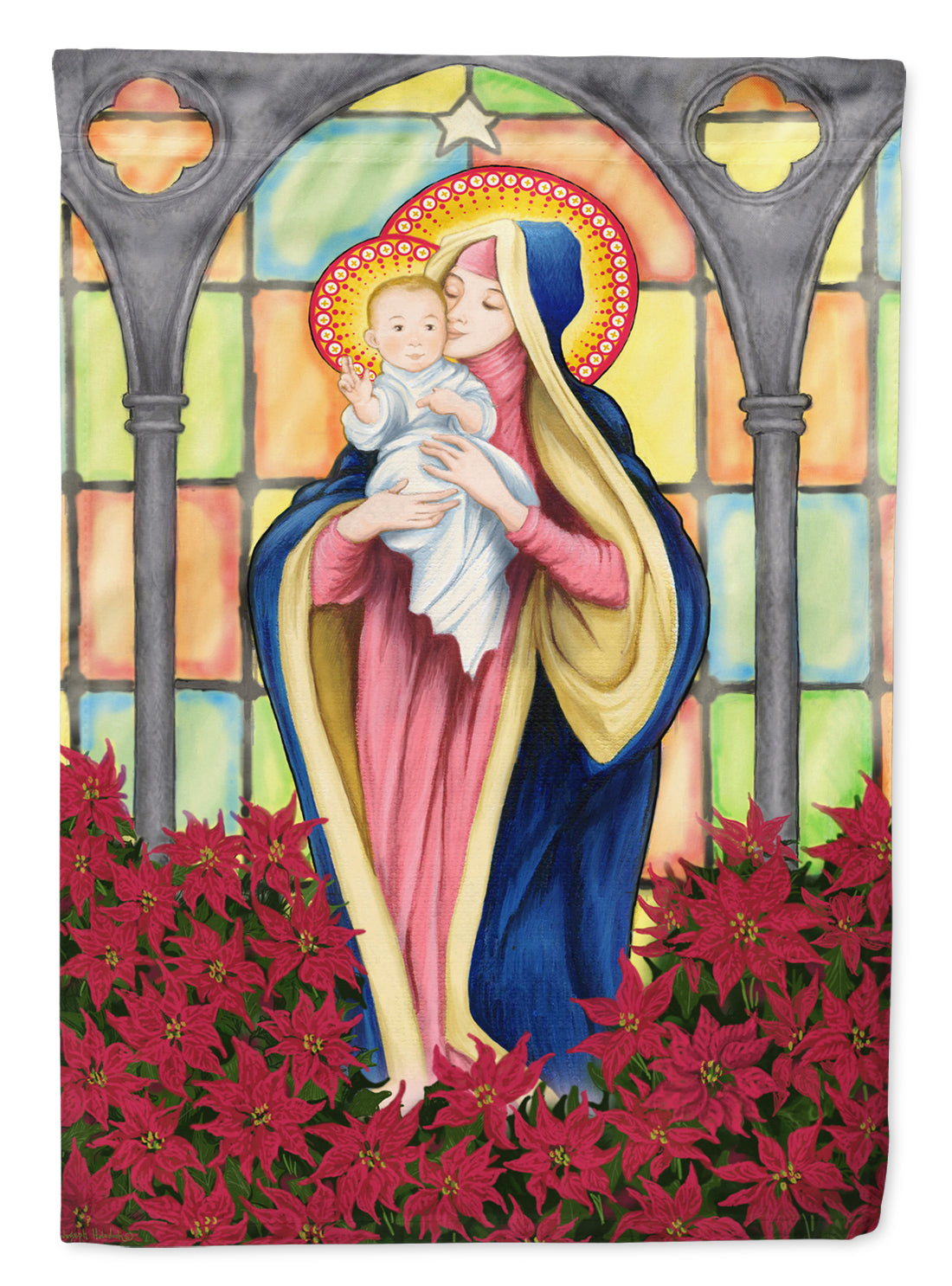 Jesus The Holy Infant Flag Canvas House Size PJH3015CHF  the-store.com.