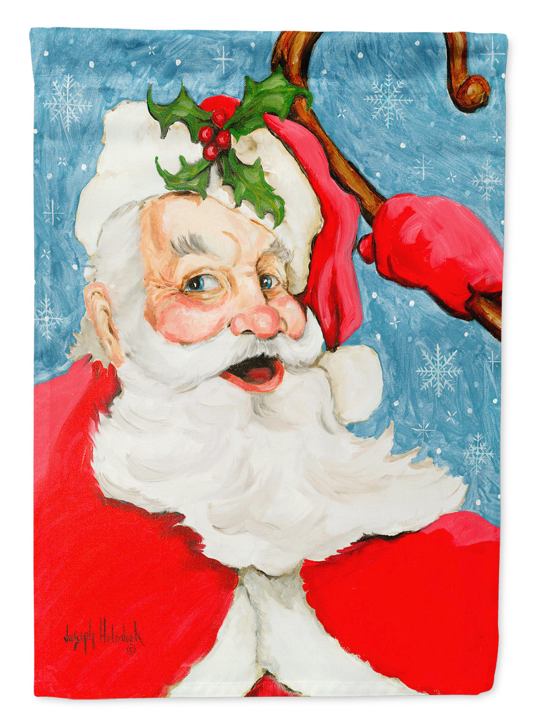 Santa Claus Old Father Christmas Flag Canvas House Size PJH3018CHF  the-store.com.
