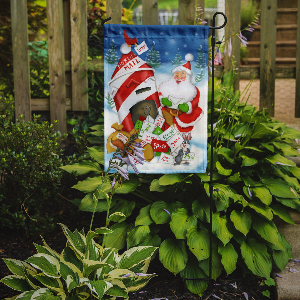 Caroline's Treasures Santa Claus Mail Call Garden Flag – Decorative Outdoor Yard Flag PJH3019GF