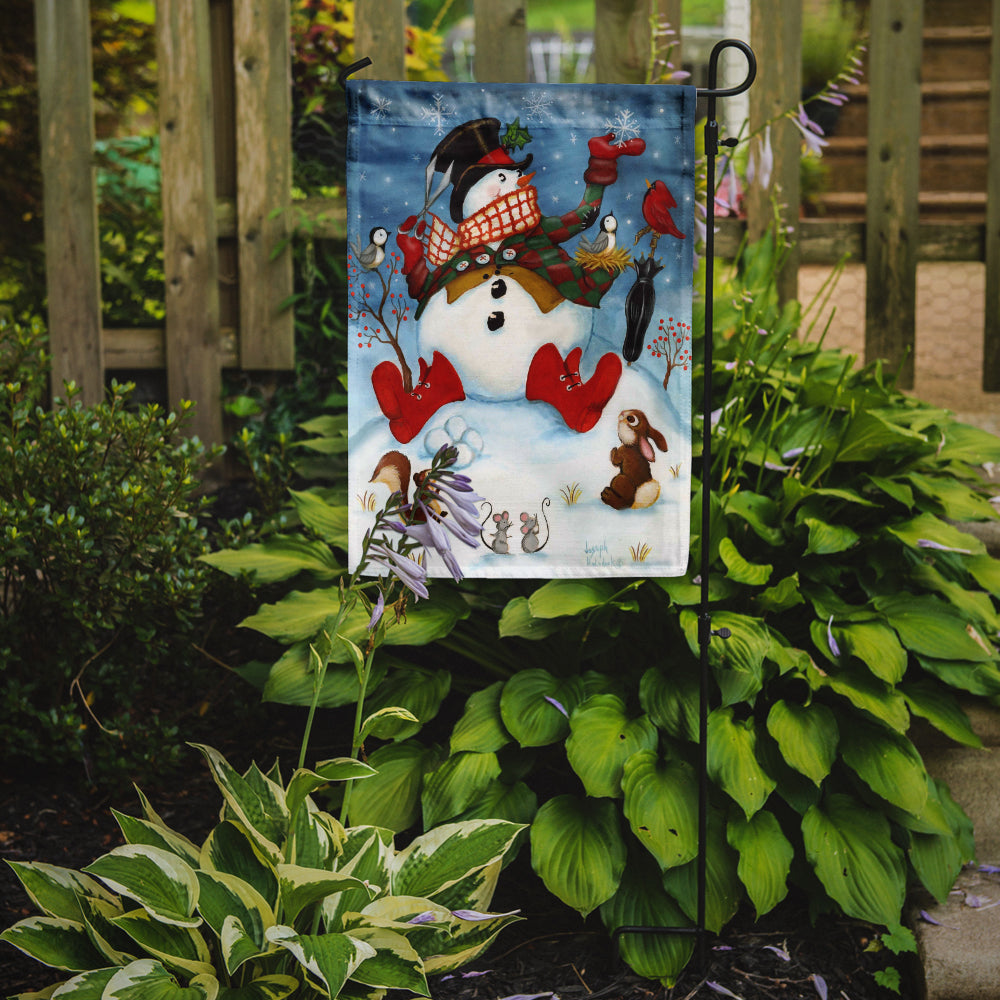 Caroline's Treasures Snowman Snow Maker Garden Flag – Decorative Outdoor Yard Flag PJH3028GF