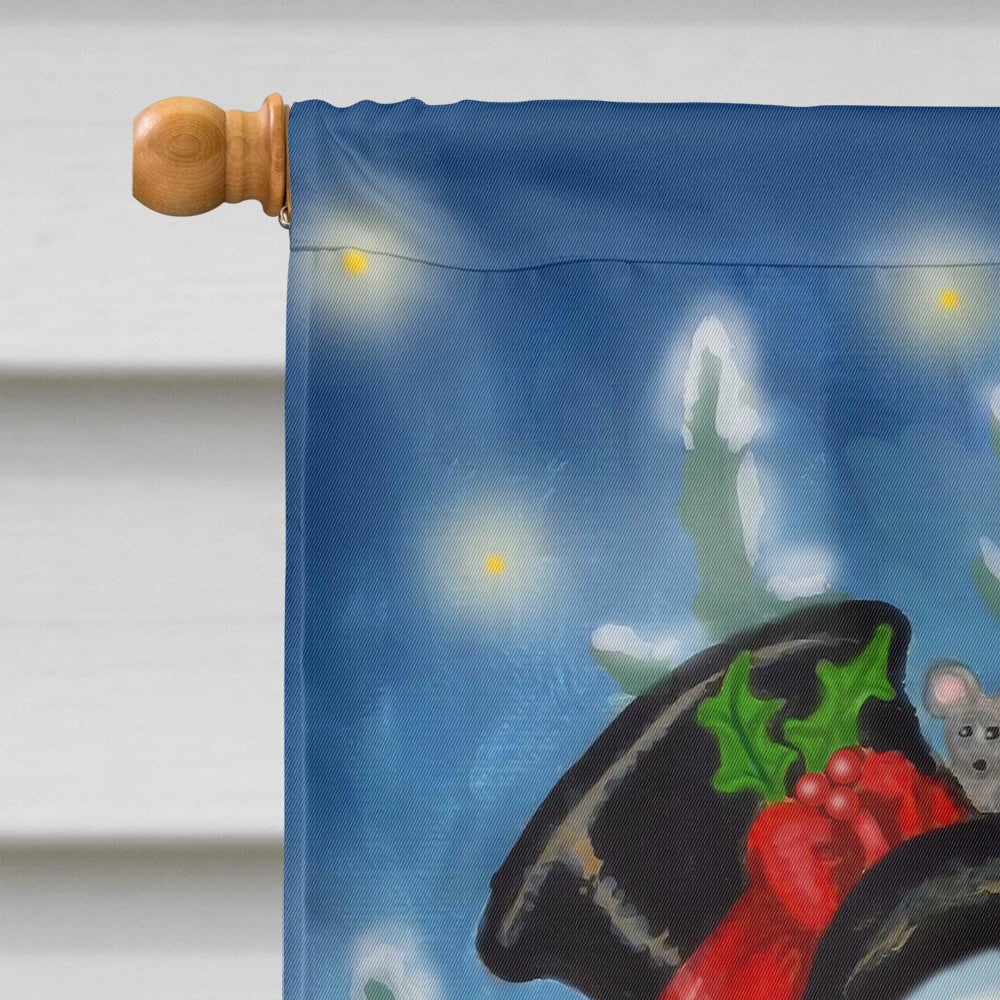 Snowman Ski Party Flag Canvas House Size PJH3029CHF  the-store.com.