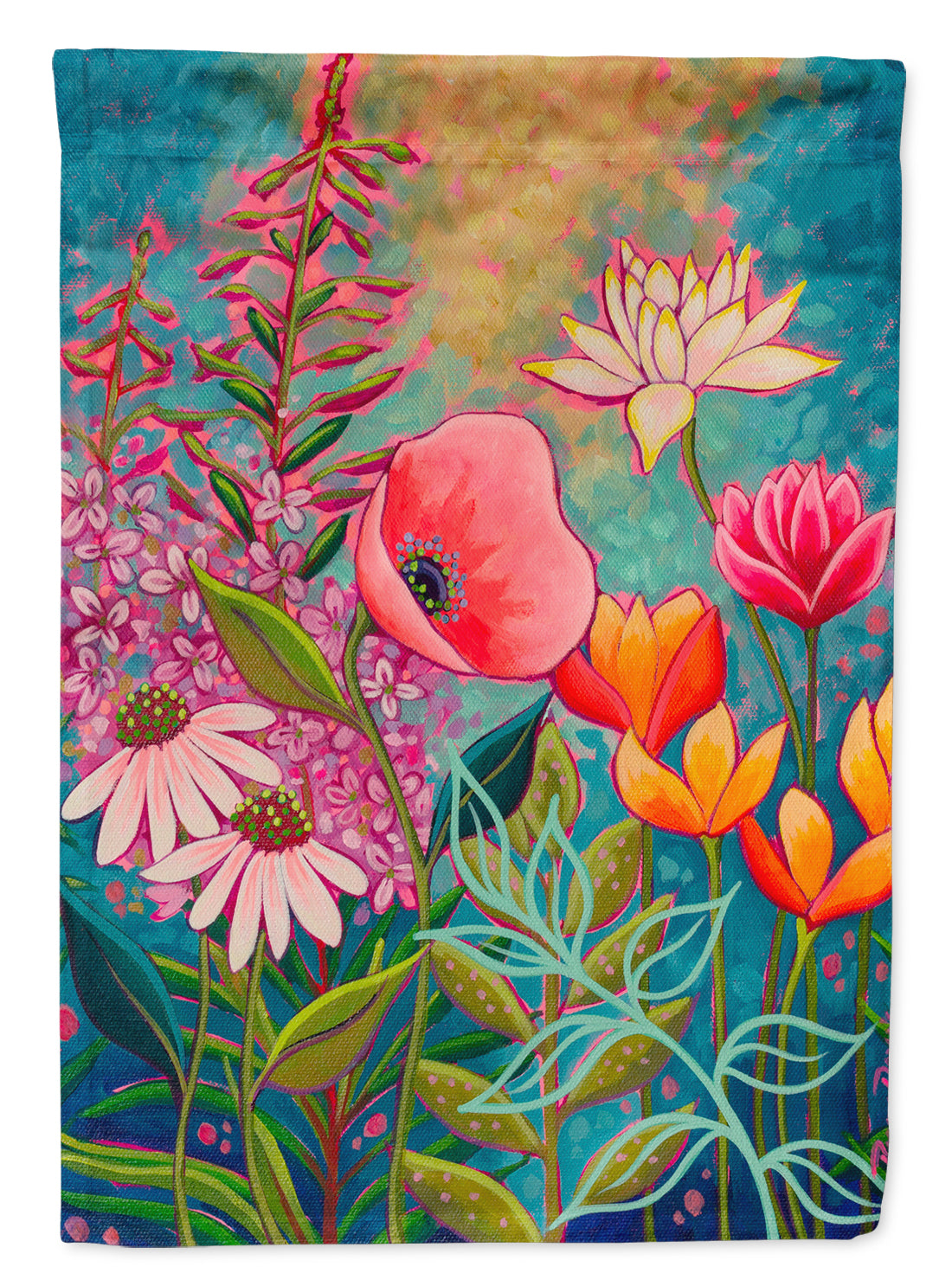Mon Jardin II Flowers Flag Canvas House Size PPD3006CHF  the-store.com.