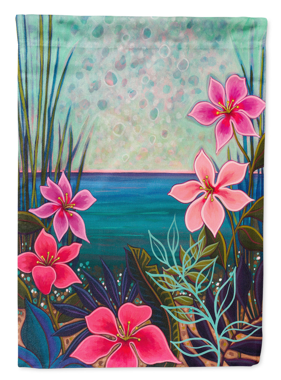 Paradise Flowers Flag Canvas House Size PPD3008CHF  the-store.com.