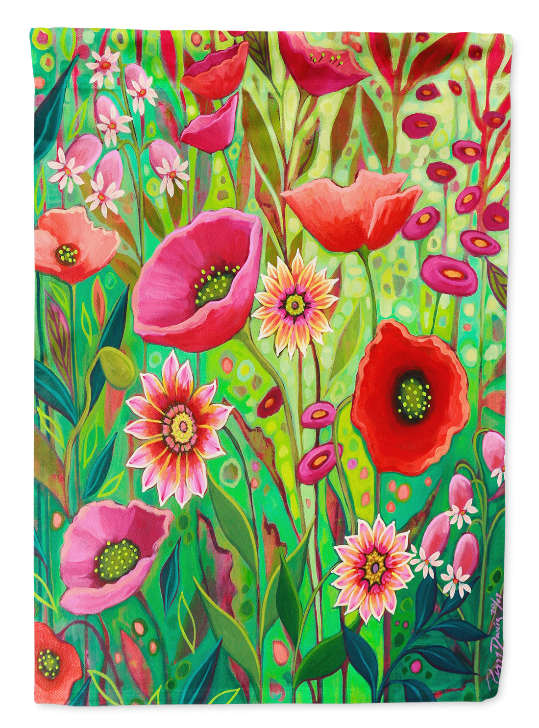Pink Passion Flowers Flag Canvas House Size PPD3010CHF  the-store.com.