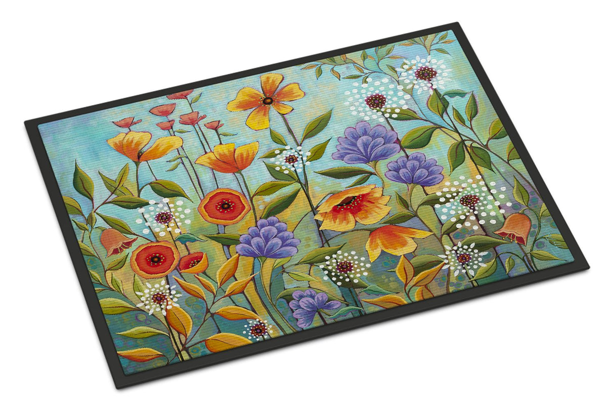 Fresh Air Flowers Indoor or Outdoor Mat 24x36 PPD3016JMAT by Caroline&#39;s Treasures