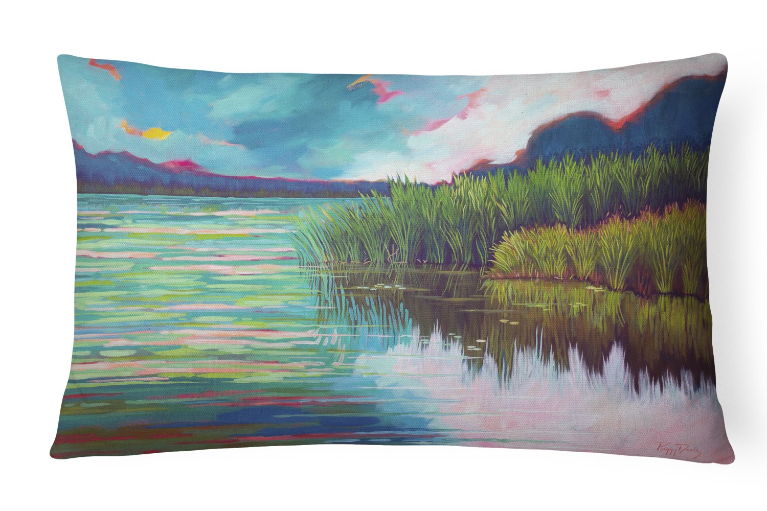 Moved upon the Water Canvas Fabric Decorative Pillow PPD3018PW1216 by Caroline's Treasures