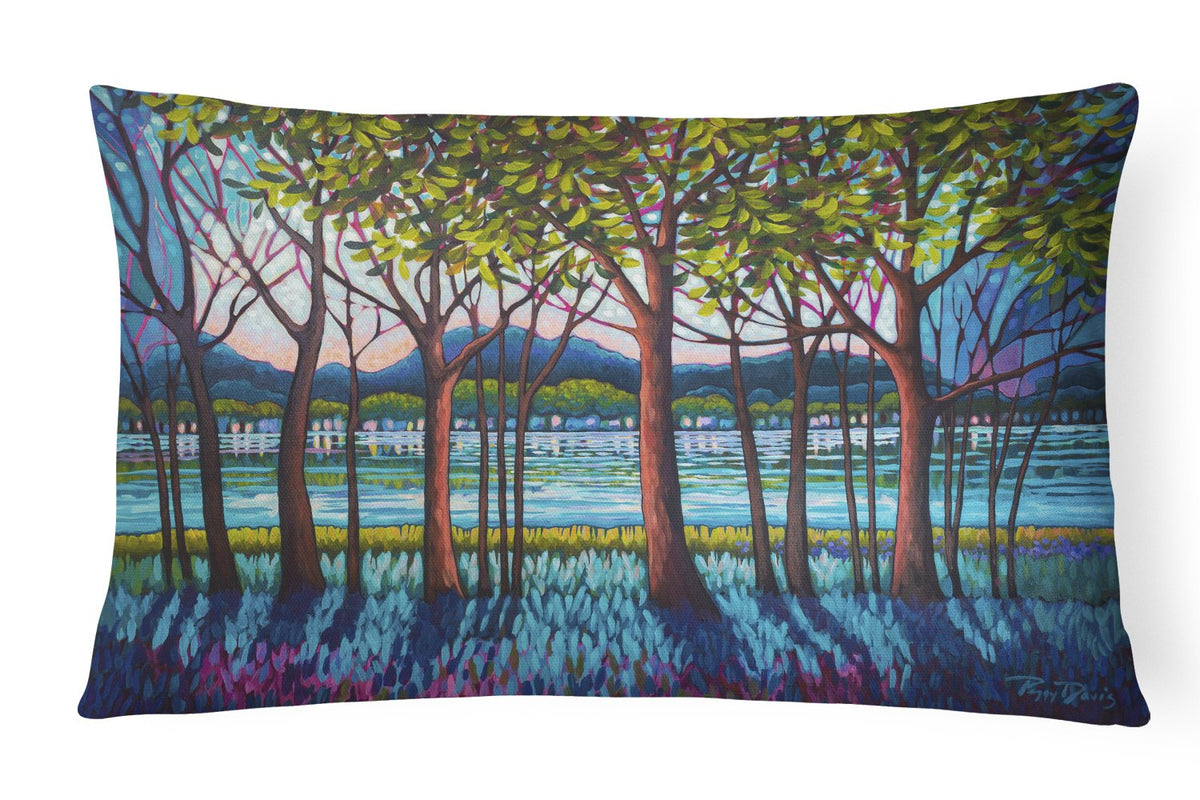 Tanzanite River Canvas Fabric Decorative Pillow PPD3022PW1216 by Caroline&#39;s Treasures